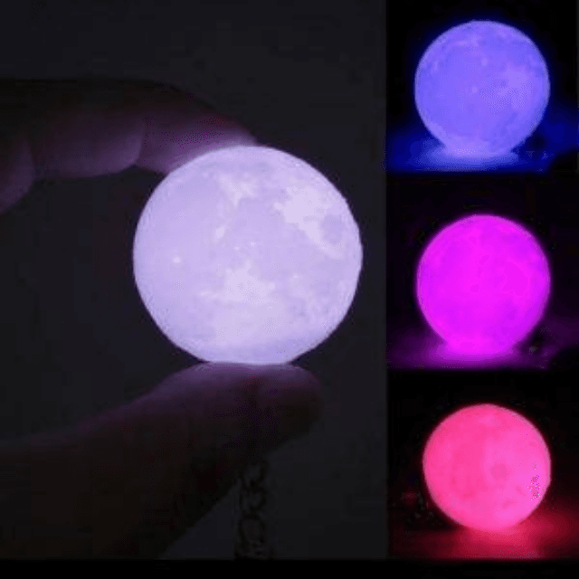 Moon Lamp Chargeable 8 Color Lights