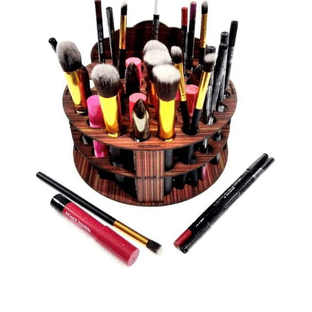 Wooden Makeup Organizer
