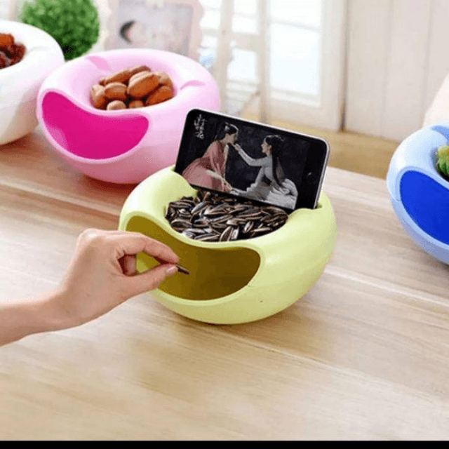 Fruit Plate with Phone Holder