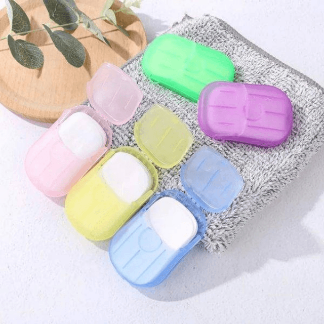 Outdoor Portable Mini Soap Scented Paper (Pack Of 6)