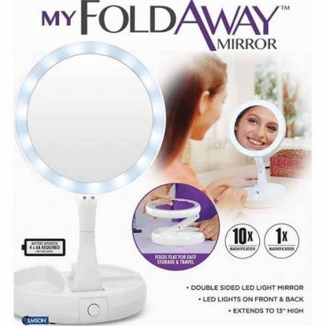 Foldable LED Makeup Mirror Light